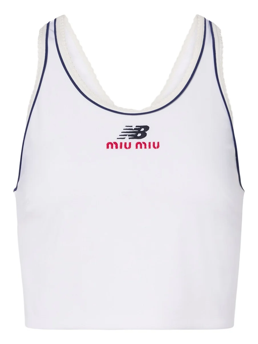 Miu Miu x New Balance jersey crop top