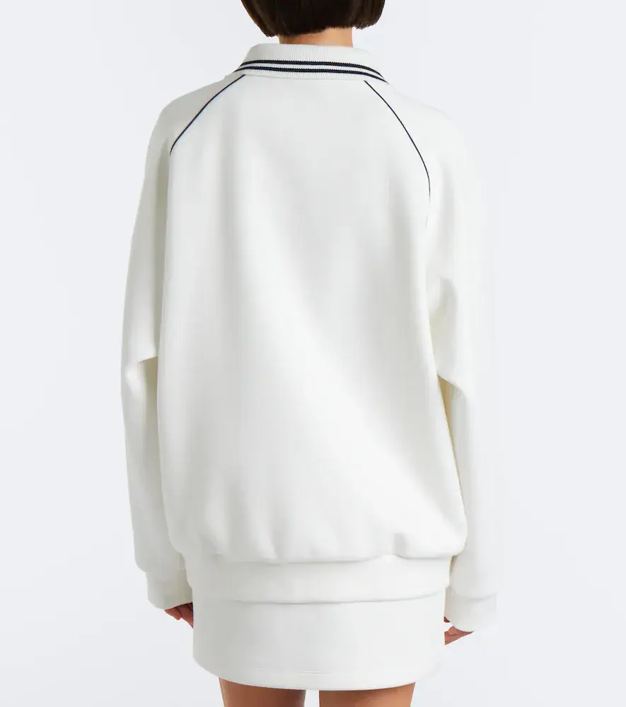 Miu Miu Cotton piqué blouson jacket | Thumbnail 2 Miu Miu Cotton piqué blouson jacket | Thumbnail 2