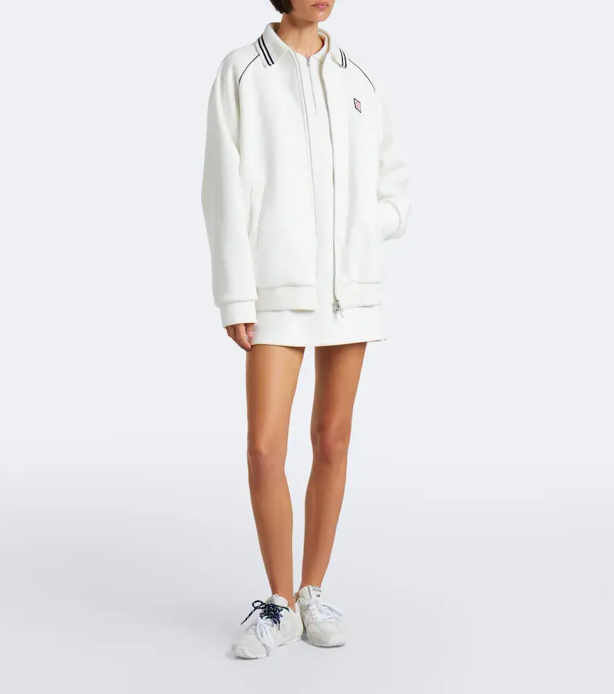 Miu Miu Cotton piqué blouson jacket | Thumbnail 4 Miu Miu Cotton piqué blouson jacket | Thumbnail 4