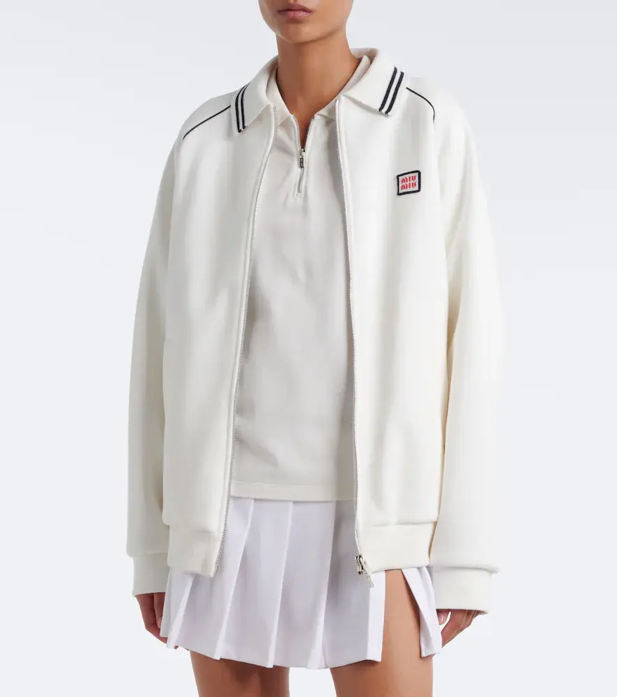 Miu Miu Cotton piqué polo shirt | Thumbnail 2