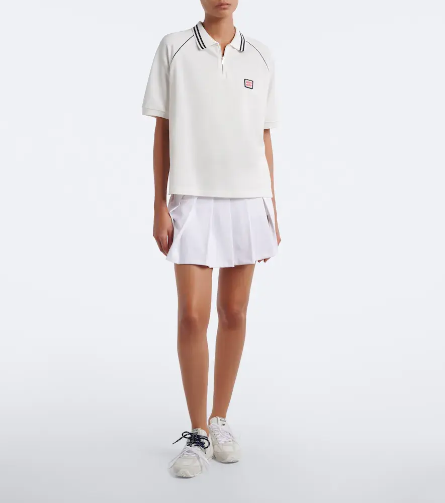 Miu Miu Cotton piqué polo shirt | Thumbnail 5