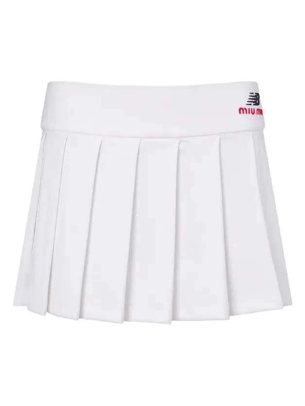 x New Balance pleated jersey miniskirt