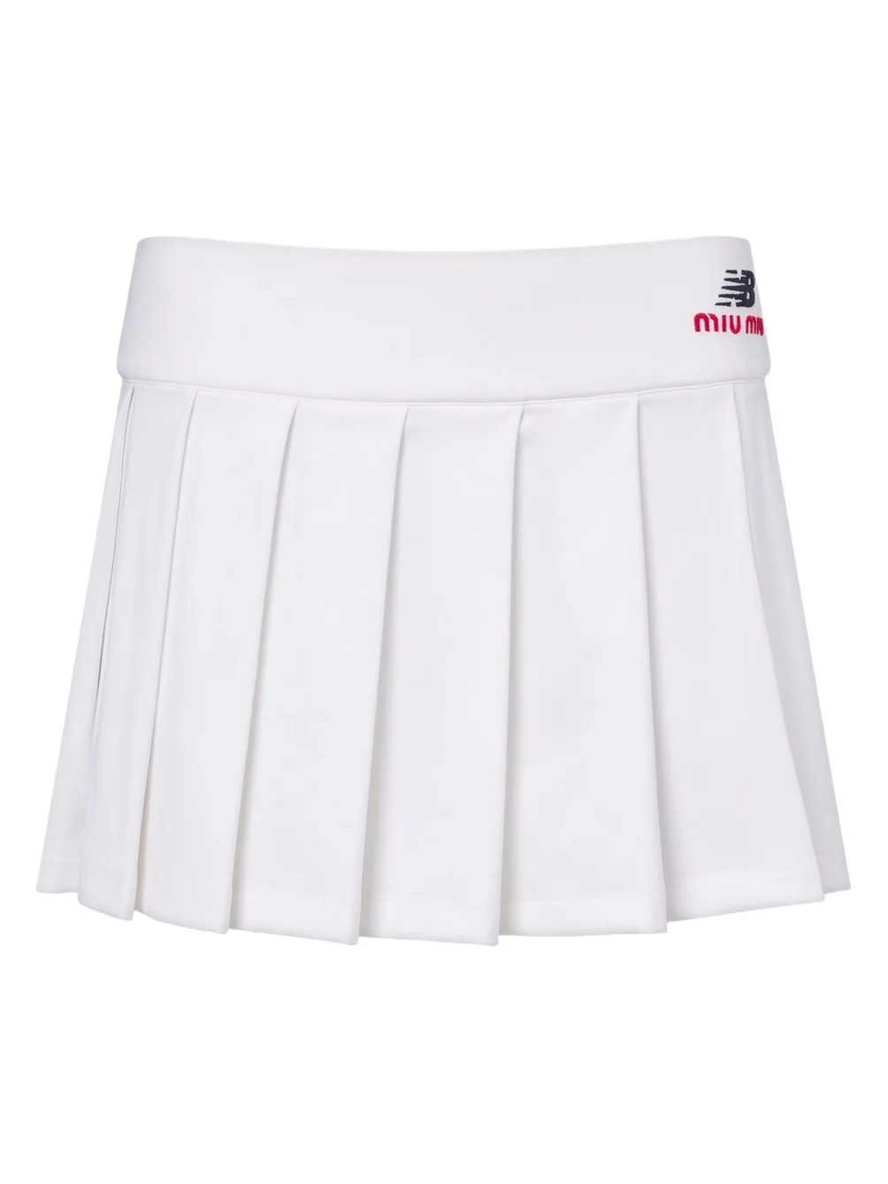 Miu Miu x New Balance pleated jersey miniskirt