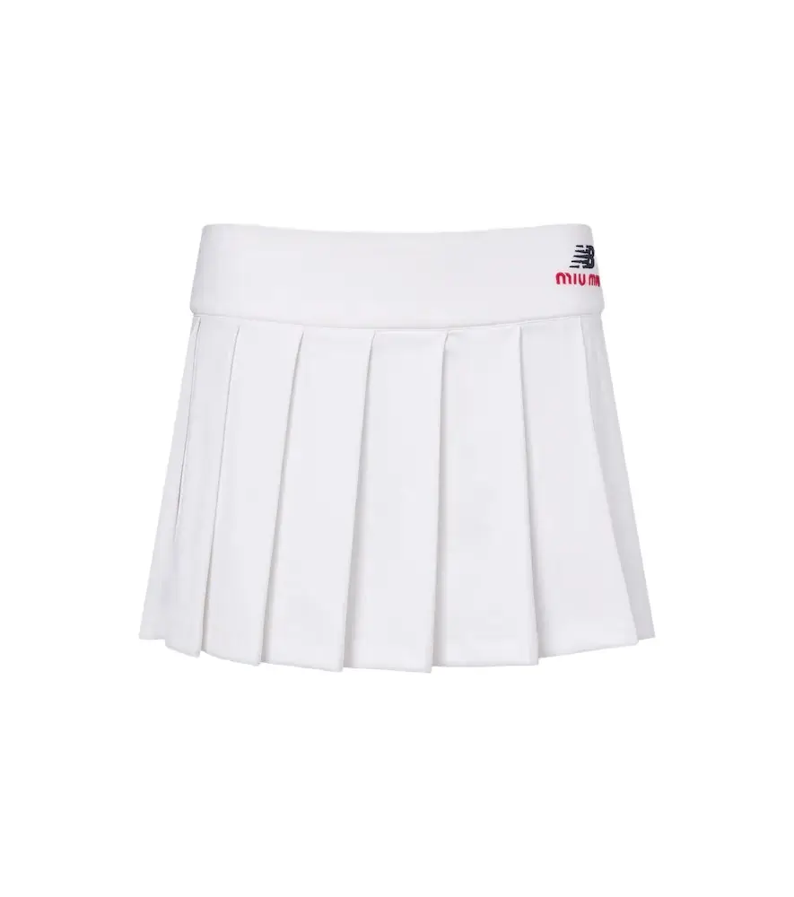 Miu Miu x New Balance pleated jersey miniskirt | Image 1 Miu Miu x New Balance pleated jersey miniskirt | Image 1
