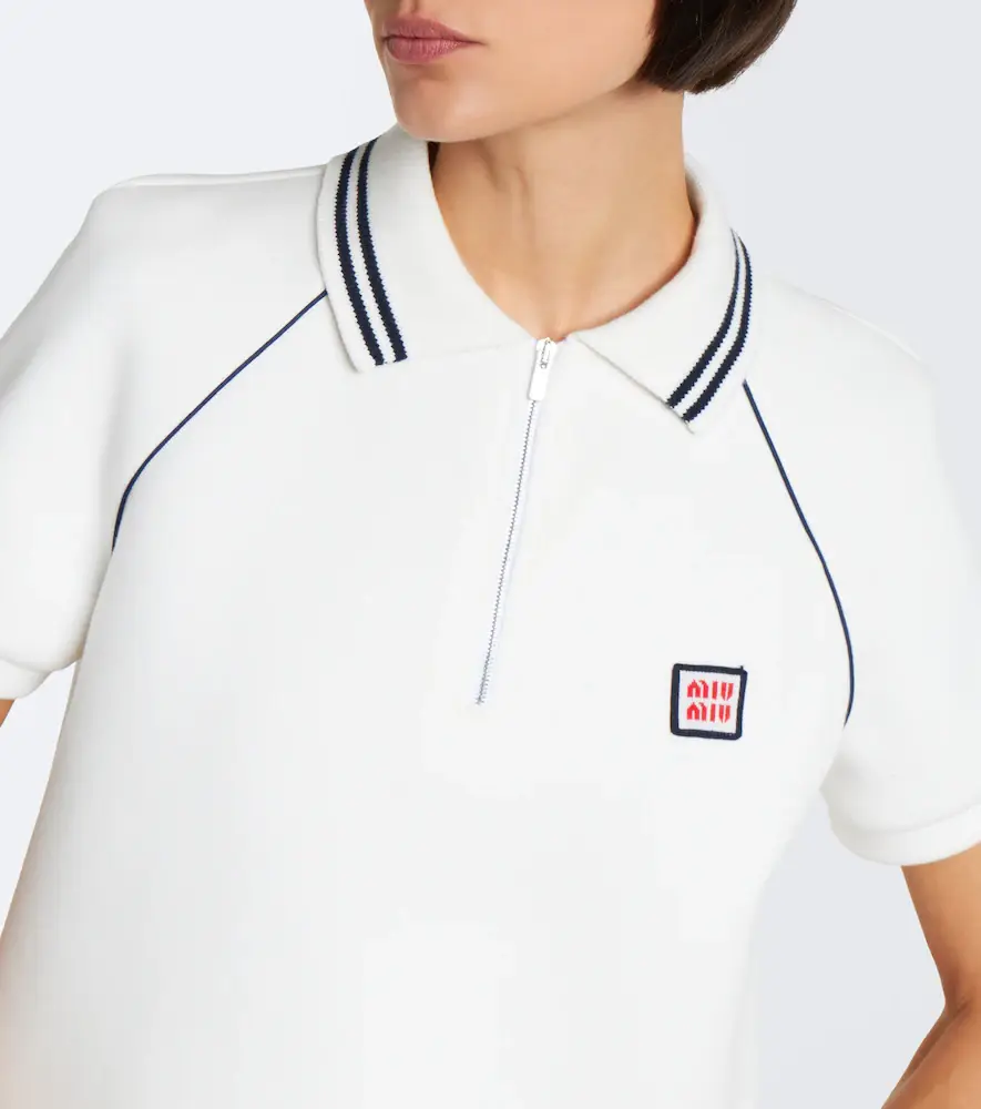 Miu Miu Cotton piqué polo dress | Thumbnail 4