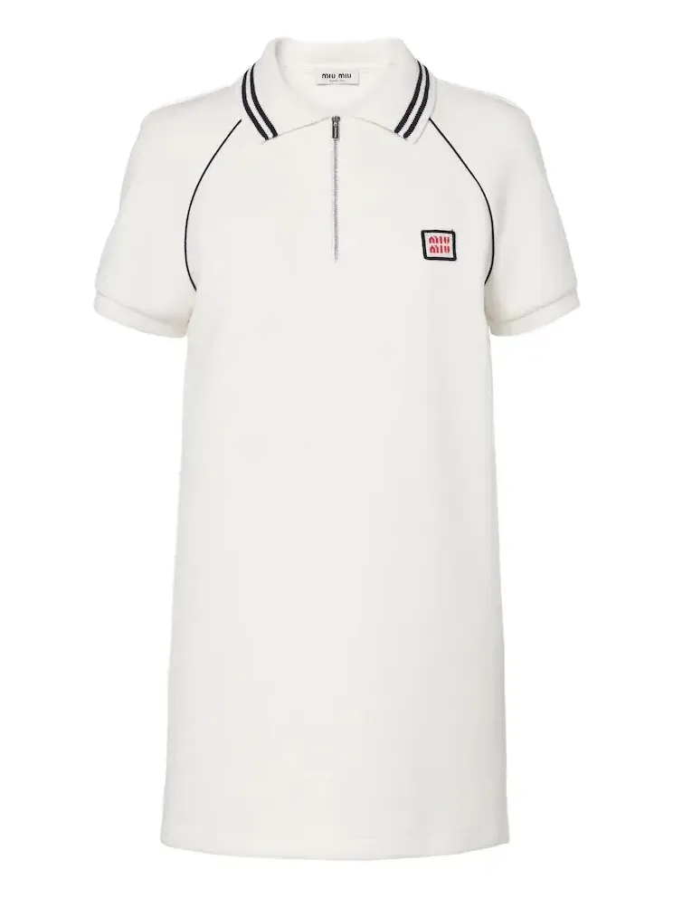Cotton piqué polo dress Cotton piqué polo dress
