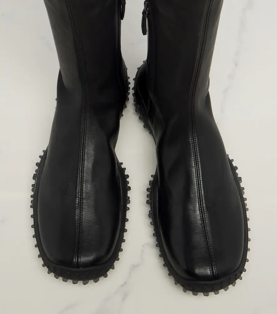 Miu Miu Leather knee-high boots | Thumbnail 3 Miu Miu Leather knee-high boots | Thumbnail 3