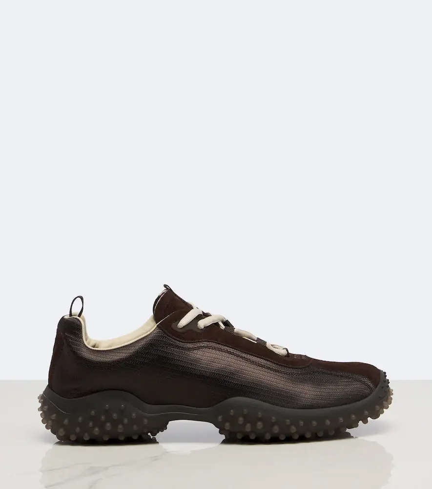 Miu Miu Bubble suede-trimmed sneakers | Thumbnail 4 Miu Miu Bubble suede-trimmed sneakers | Thumbnail 4