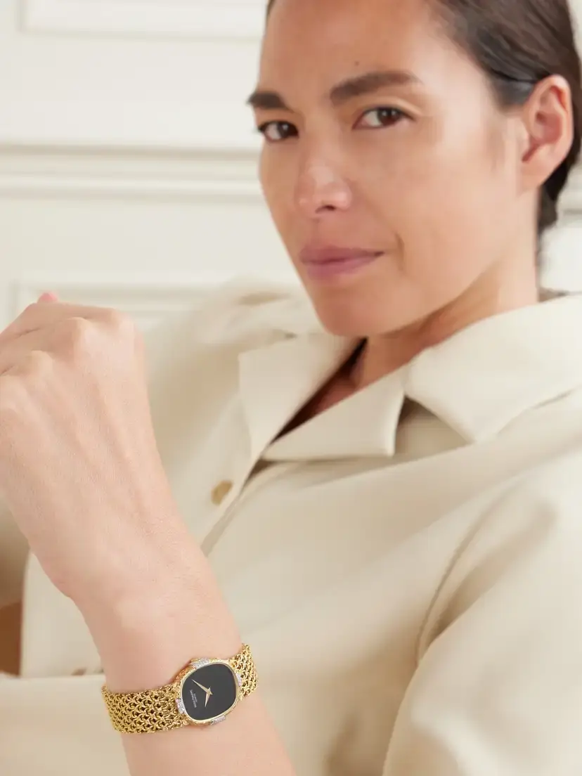 Stephanie Windsor + Patek Philippe Vintage 1980s Ellipse Hand-wound 18-karat Gold Diamond Watch, Ref. 4307/1 (6.75'' Wrist) | Thumbnail 2 Stephanie Windsor + Patek Philippe Vintage 1980s Ellipse Hand-wound 18-karat Gold Diamond Watch, Ref. 4307/1 (6.75'' Wrist) | Thumbnail 2
