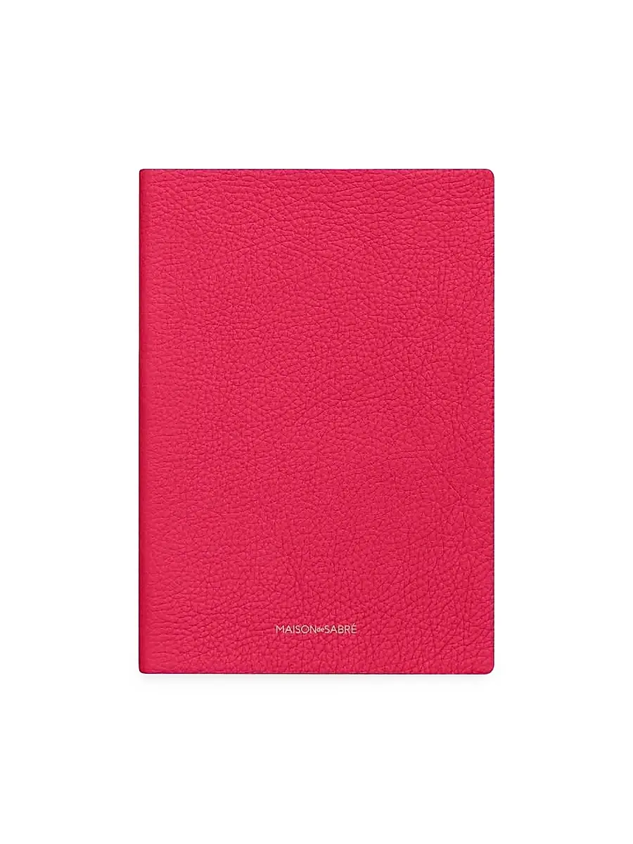 MAISON de SABRÉ Leather Notebook - Shibuya Fuchsia | Image 1 MAISON de SABRÉ Leather Notebook - Shibuya Fuchsia | Image 1