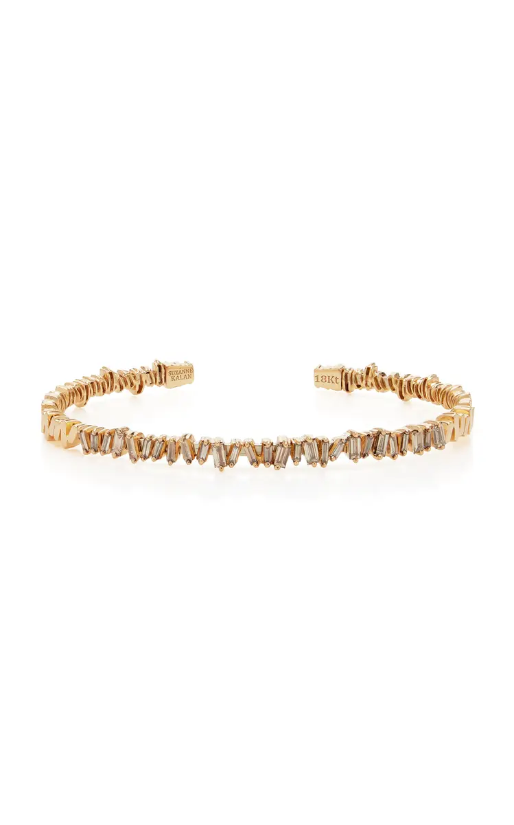 Suzanne Kalan 18kr Classic Champagne Diamond Bangle Bracelet | Image 1 Suzanne Kalan 18kr Classic Champagne Diamond Bangle Bracelet | Image 1
