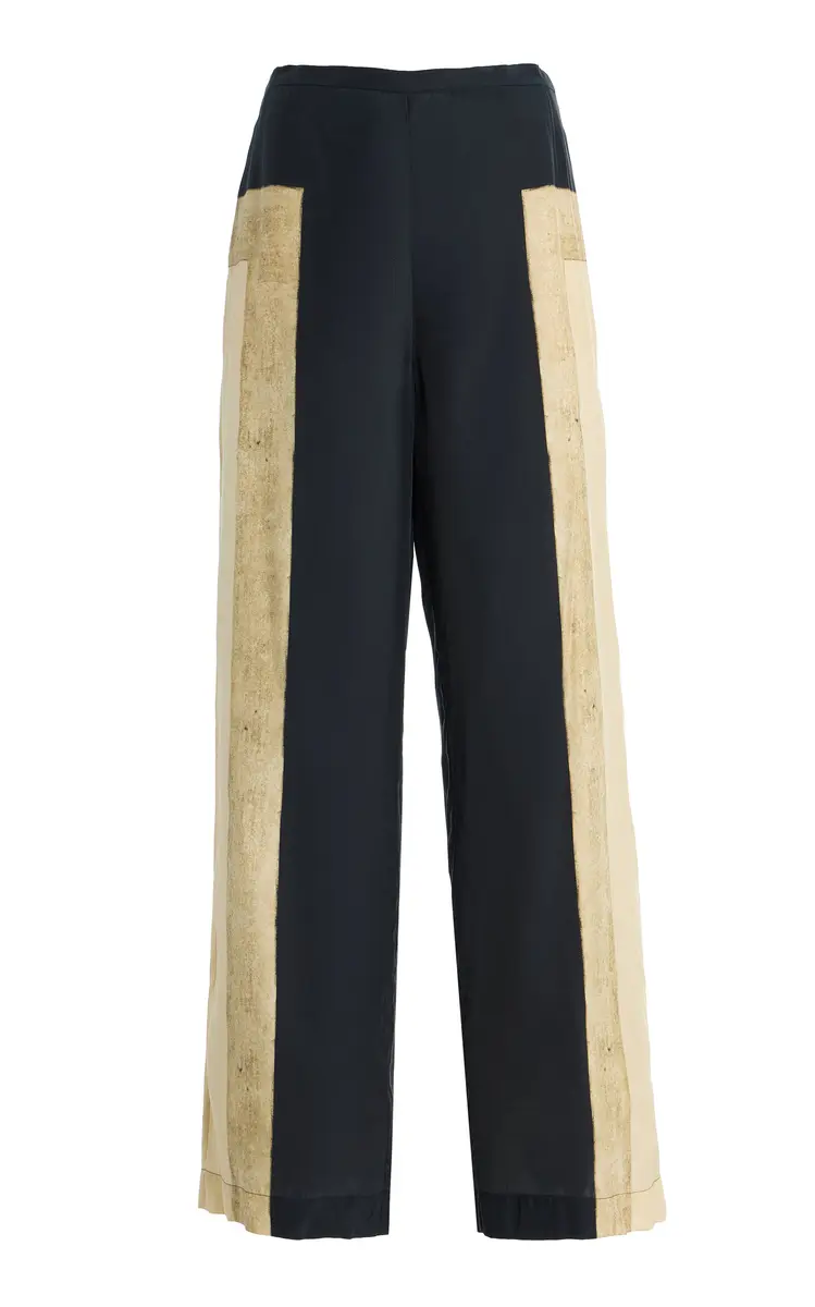 SIR. Sona Silk Straight-Leg Pants | Image 1 SIR. Sona Silk Straight-Leg Pants | Image 1