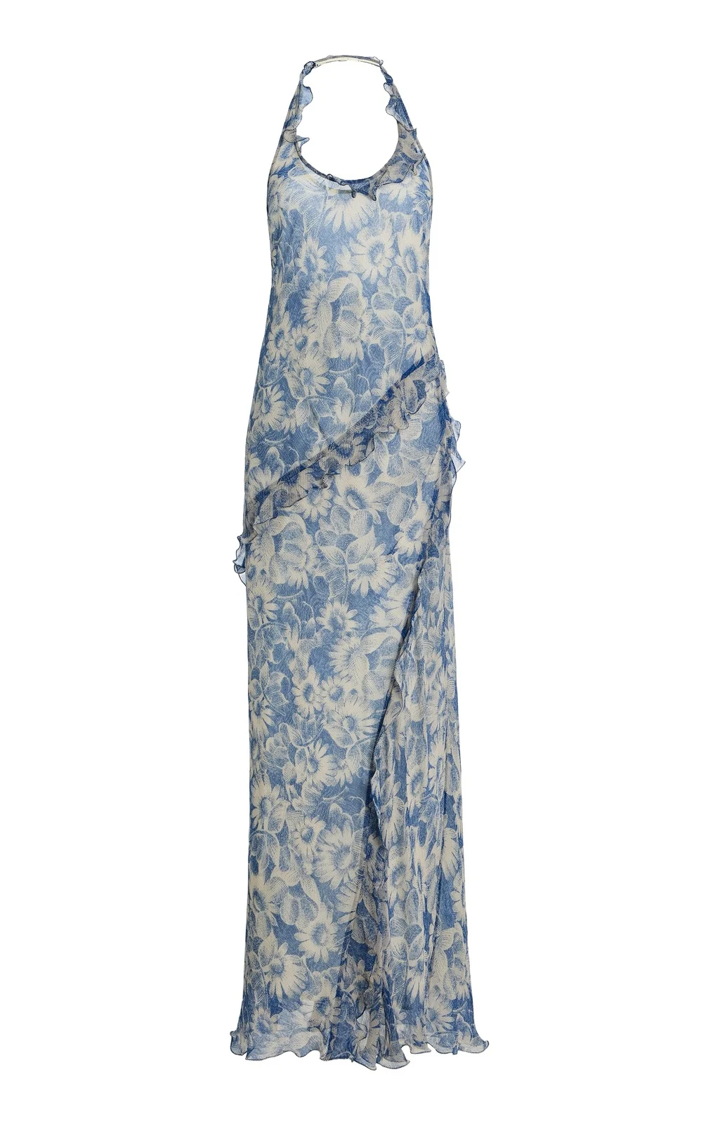 Lilia Halter Chiffon Maxi Dress