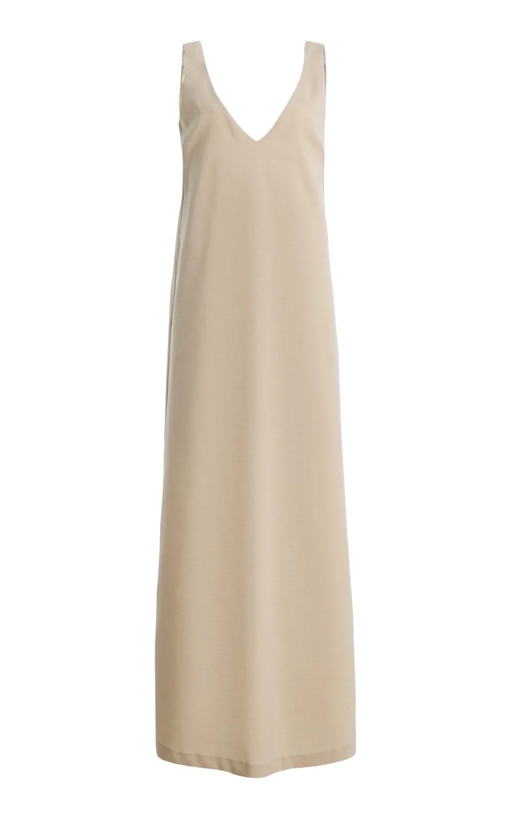 V-Neck Wool-Blend Maxi Dress V-Neck Wool-Blend Maxi Dress