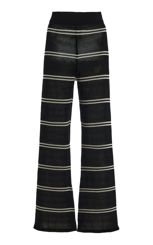 Zulu & Zephyr Textured Cotton-Blend Knit Pants
