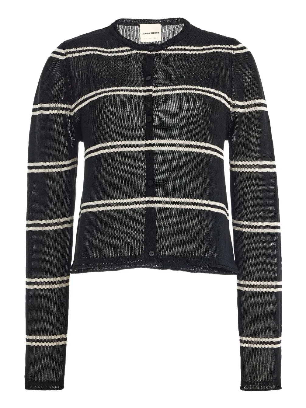 Zulu & Zephyr Textured Cotton-Blend Knit Cardigan