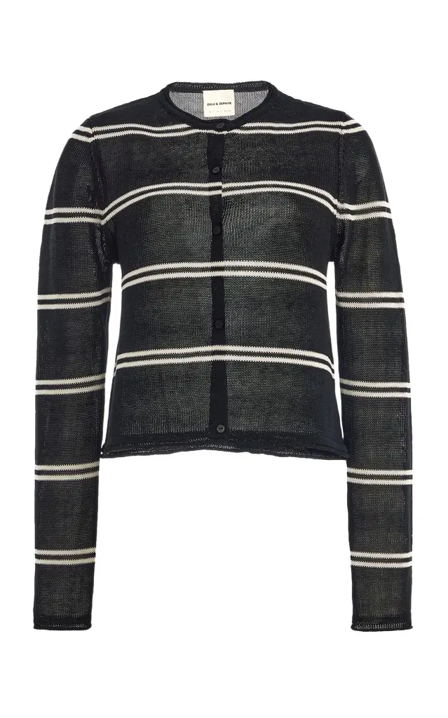Zulu & Zephyr Textured Cotton-Blend Knit Cardigan