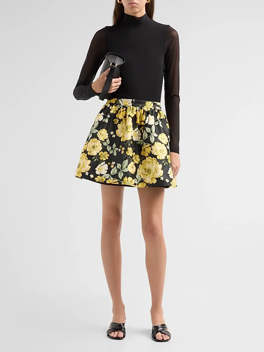 Alice + Olivia Women's Chara Turtleneck Mini Dress | Thumbnail 2 Alice + Olivia Women's Chara Turtleneck Mini Dress | Thumbnail 2
