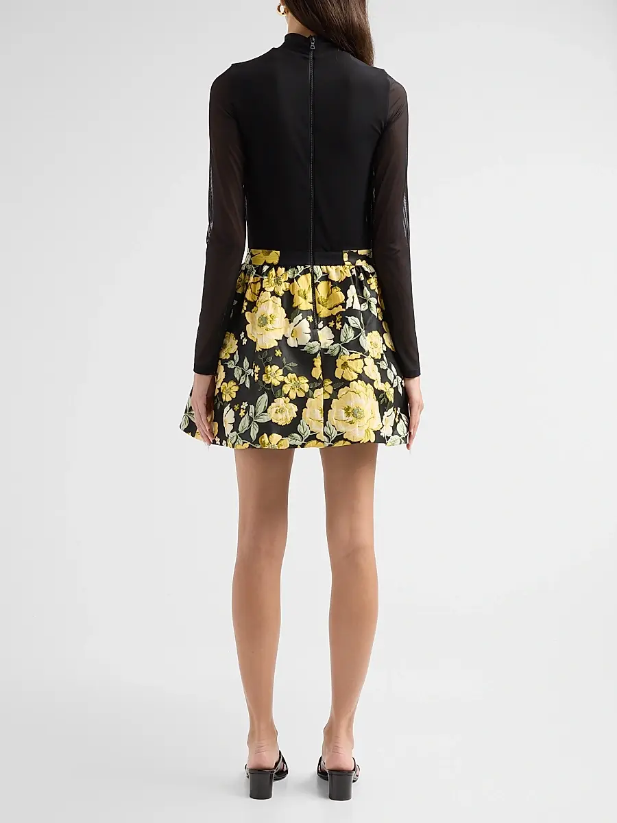 Alice + Olivia Women's Chara Turtleneck Mini Dress | Thumbnail 3 Alice + Olivia Women's Chara Turtleneck Mini Dress | Thumbnail 3