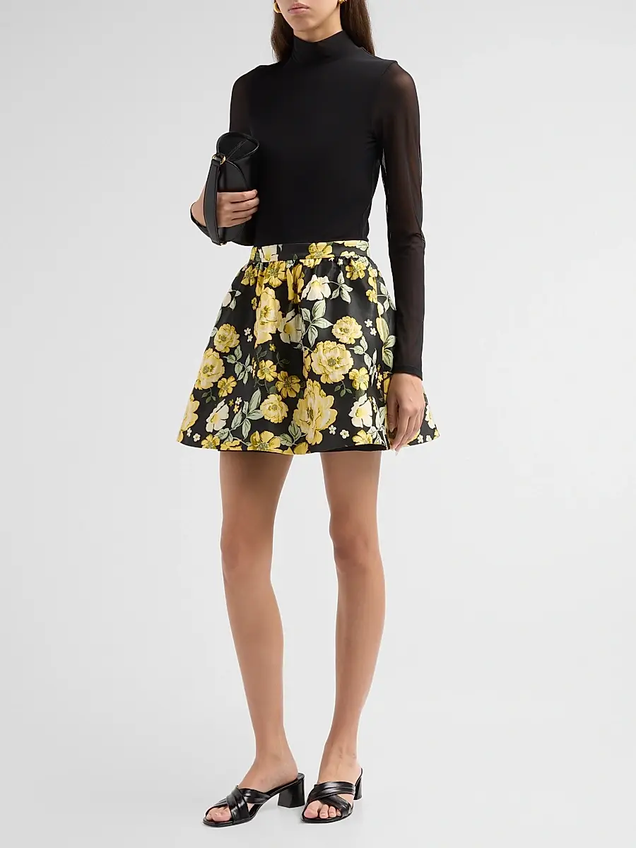 Alice + Olivia Women's Chara Turtleneck Mini Dress | Thumbnail 4 Alice + Olivia Women's Chara Turtleneck Mini Dress | Thumbnail 4