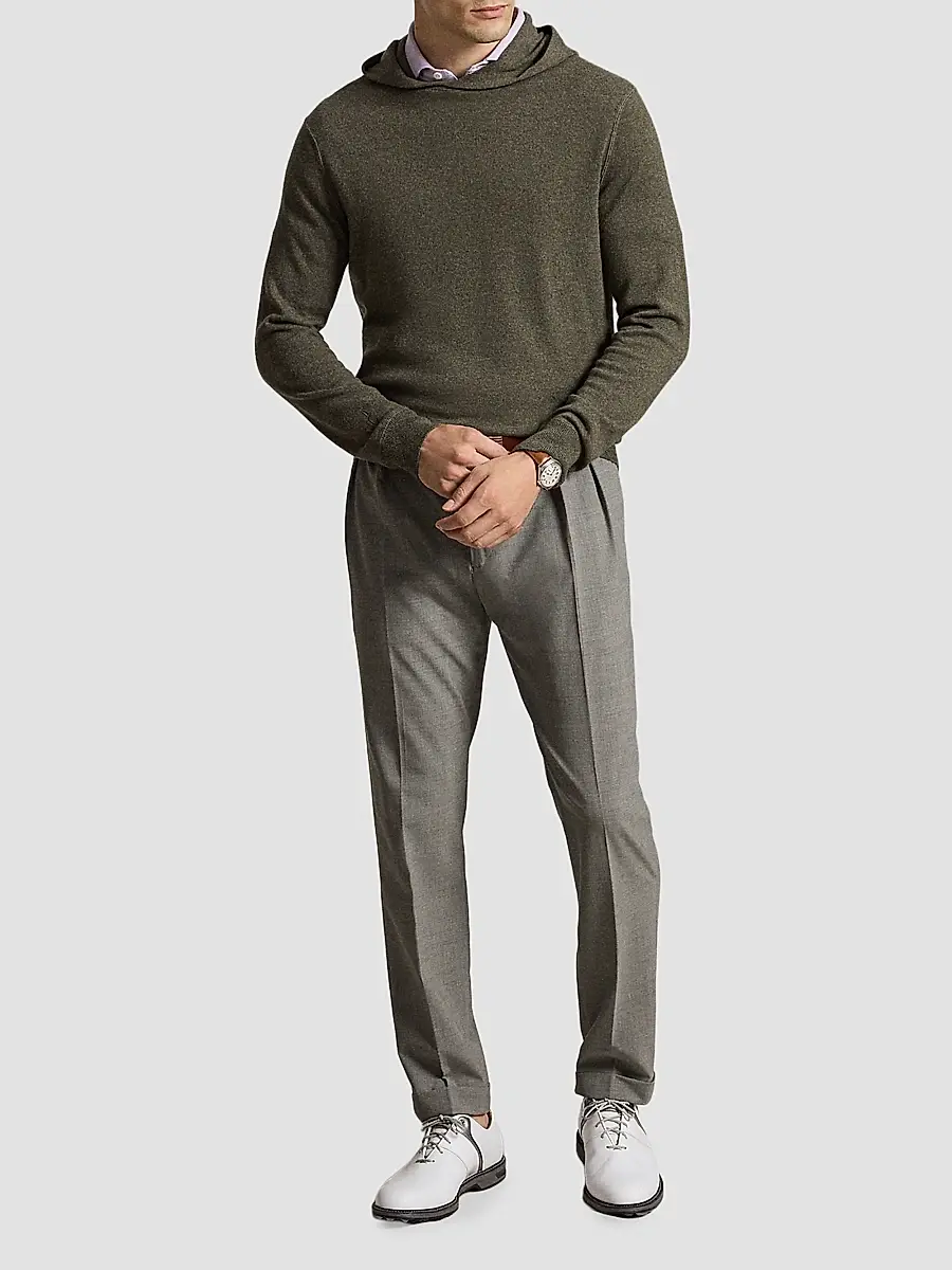 Polo Ralph Lauren Men's Washable Cashmere Knit Hoodie | Thumbnail 2