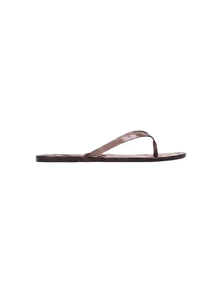 Black Suede Studio Women's Crystal PVC Flip Flops - Brown Zebra Pvc - Size 11 | Image 1 Black Suede Studio Women's Crystal PVC Flip Flops - Brown Zebra Pvc - Size 11 | Image 1