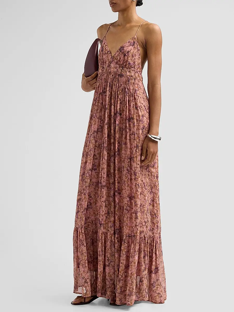Ba&sh Women's Agnes Floral Maxi Dress | Thumbnail 4 Ba&sh Women's Agnes Floral Maxi Dress | Thumbnail 4