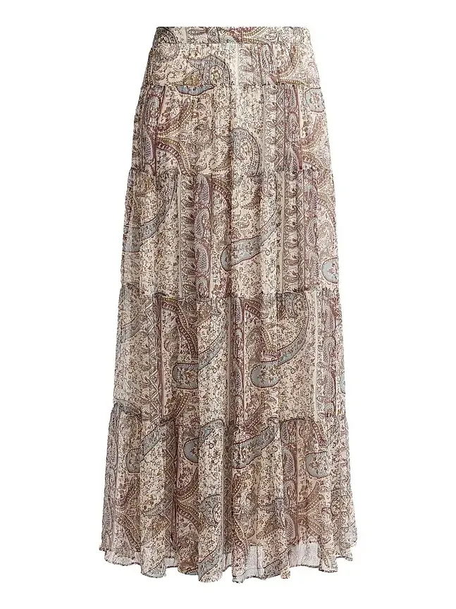 Women's Cali Paisley Print Maxi Skirt