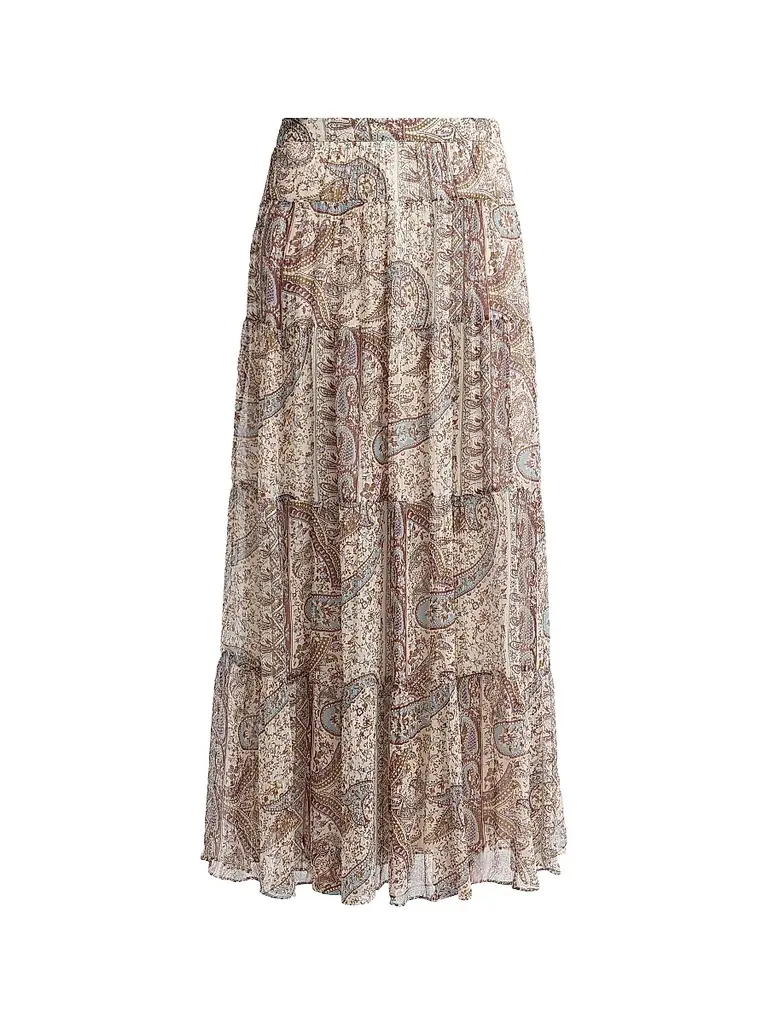 ba & sh Women's Cali Paisley Print Maxi Skirt - Bleu | Image 1 ba & sh Women's Cali Paisley Print Maxi Skirt - Bleu | Image 1