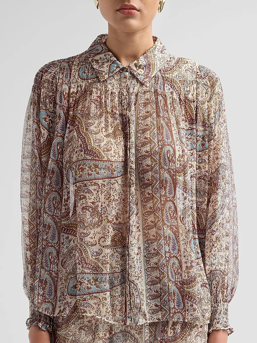 Ba&sh Women's Cleo Paisley Print Shirt | Thumbnail 5 Ba&sh Women's Cleo Paisley Print Shirt | Thumbnail 5