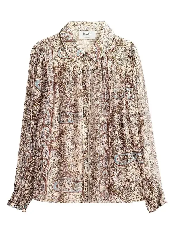 Ba&sh Women's Cleo Paisley Print Shirt