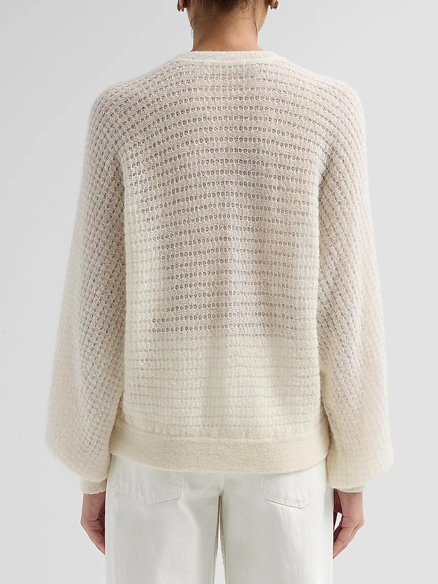 Ba&sh Women's Isolar Pointelle-Knit Cardigan | Thumbnail 3 Ba&sh Women's Isolar Pointelle-Knit Cardigan | Thumbnail 3