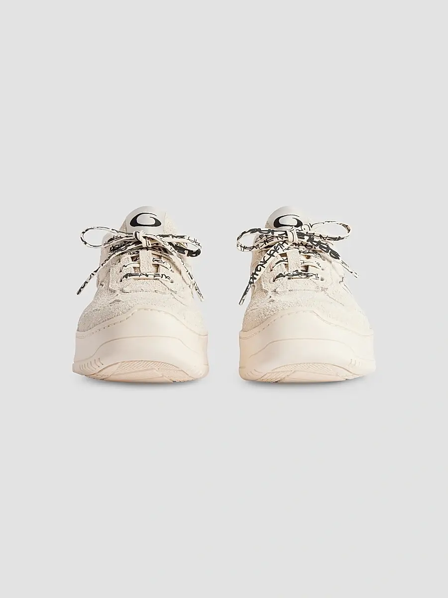 Balenciaga Women's Hamptons Suede Platform Sneakers | Thumbnail 4 Balenciaga Women's Hamptons Suede Platform Sneakers | Thumbnail 4
