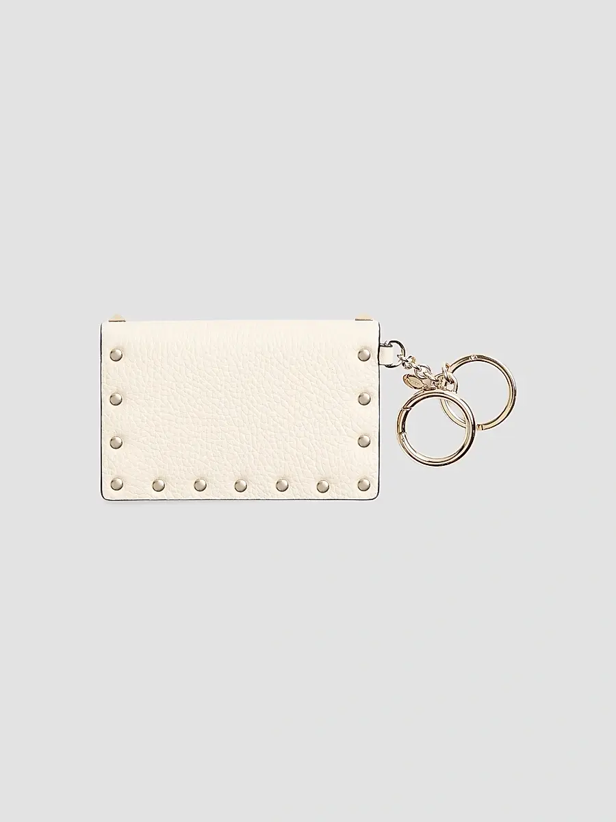 Valentino Women's Rockstud Charm in Grainy Calfskin - Ivory | Thumbnail 2 Valentino Women's Rockstud Charm in Grainy Calfskin - Ivory | Thumbnail 2