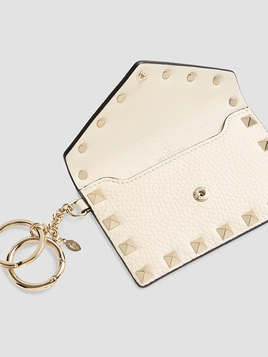 Valentino Women's Rockstud Charm in Grainy Calfskin - Ivory | Thumbnail 4 Valentino Women's Rockstud Charm in Grainy Calfskin - Ivory | Thumbnail 4