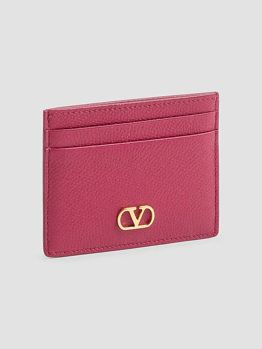 Valentino Women's VLogo Signature Grainy Calfskin Card Holder | Thumbnail 2 Valentino Women's VLogo Signature Grainy Calfskin Card Holder | Thumbnail 2