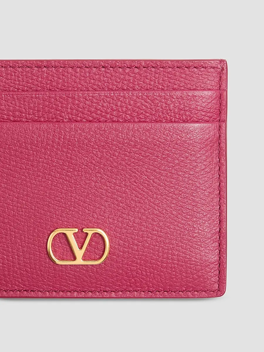 Valentino Women's VLogo Signature Grainy Calfskin Card Holder | Thumbnail 5 Valentino Women's VLogo Signature Grainy Calfskin Card Holder | Thumbnail 5