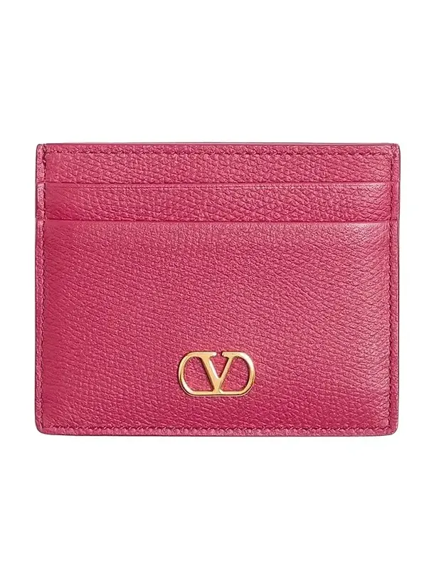 Women's VLogo Signature Grainy Calfskin Card Holder Women's VLogo Signature Grainy Calfskin Card Holder