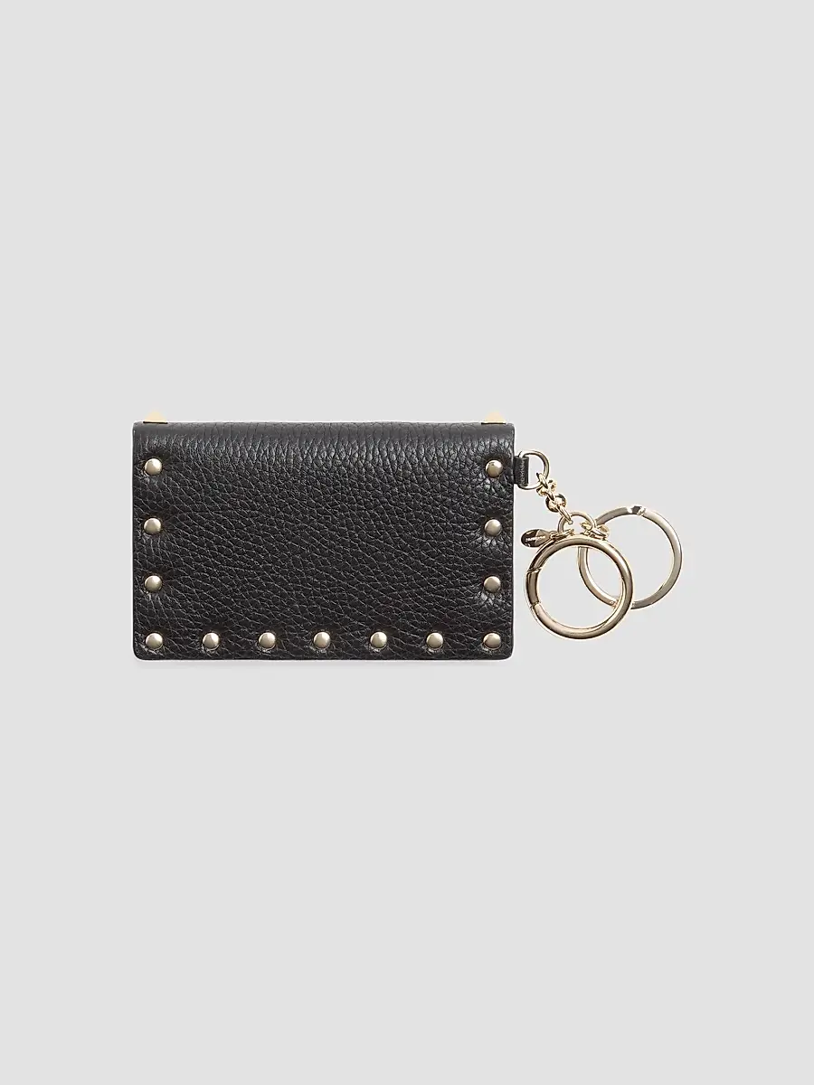 Valentino Women's Rockstud Charm in Grainy Calfskin - Black | Thumbnail 2 Valentino Women's Rockstud Charm in Grainy Calfskin - Black | Thumbnail 2
