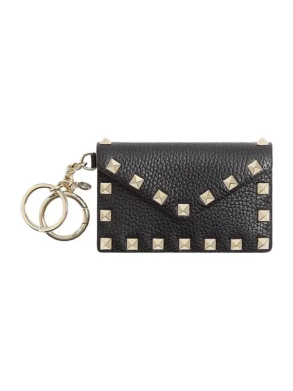 Valentino Women's Rockstud Charm in Grainy Calfskin - Black
