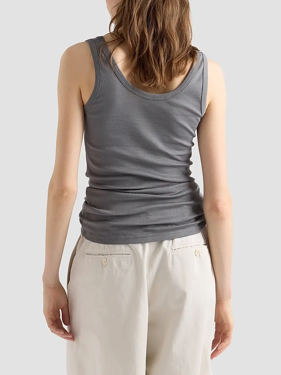 Prada Women's Ribbed Knit Tank Top | Thumbnail 4 Prada Women's Ribbed Knit Tank Top | Thumbnail 4