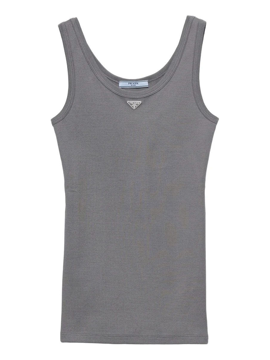 Prada Women's Ribbed Knit Tank Top