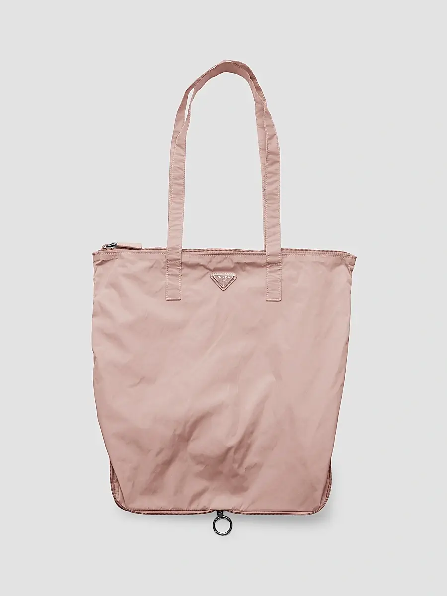 Prada Women's Saffiano Leather Pendant with Re-Nylon Tote Bag | Thumbnail 2 Prada Women's Saffiano Leather Pendant with Re-Nylon Tote Bag | Thumbnail 2