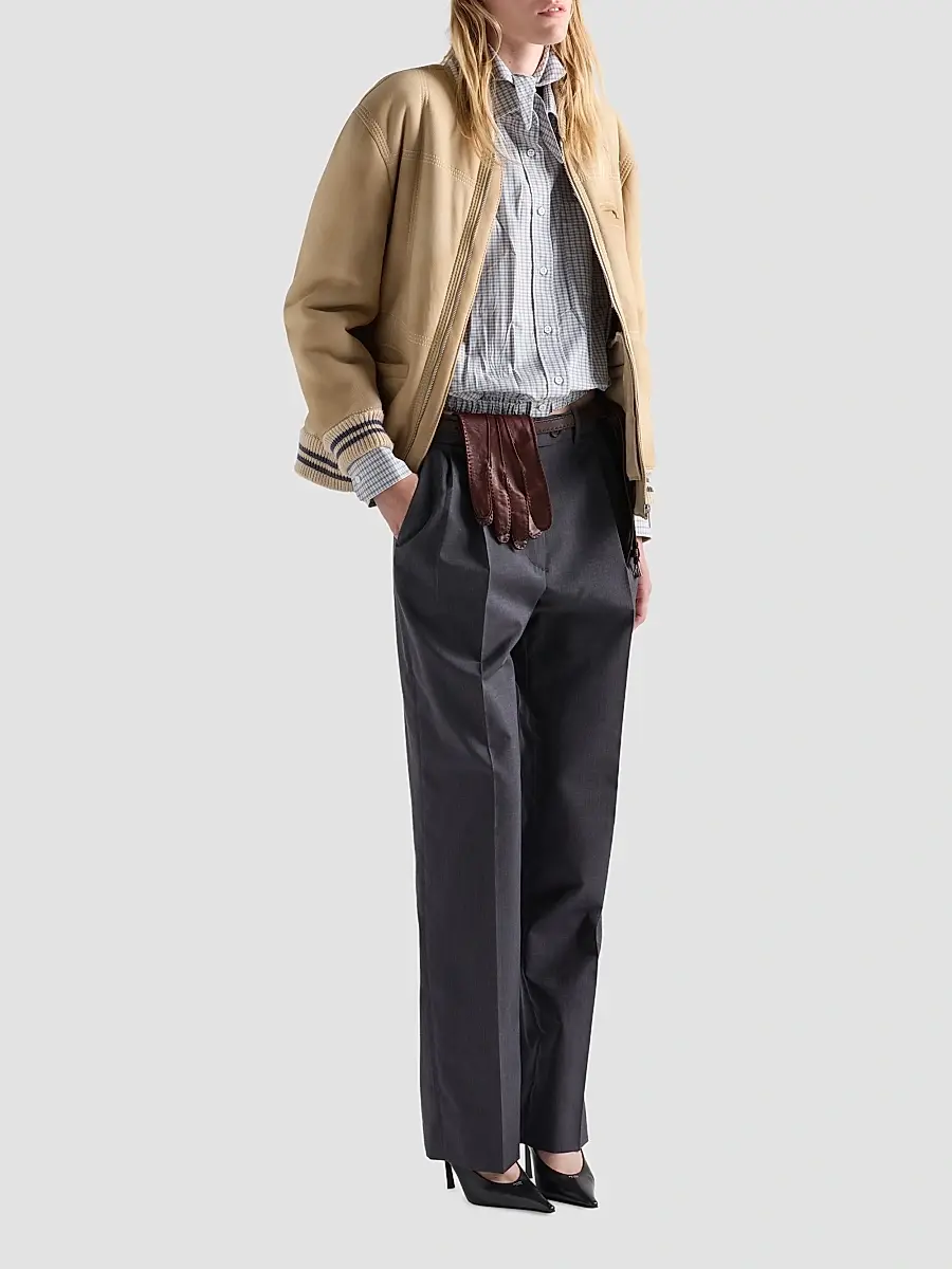 Prada Women's Madras Fabric Shirt | Thumbnail 2 Prada Women's Madras Fabric Shirt | Thumbnail 2