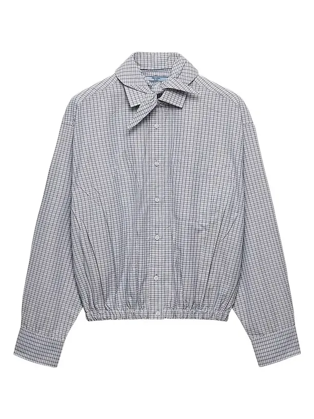 Prada Women's Madras Fabric Shirt