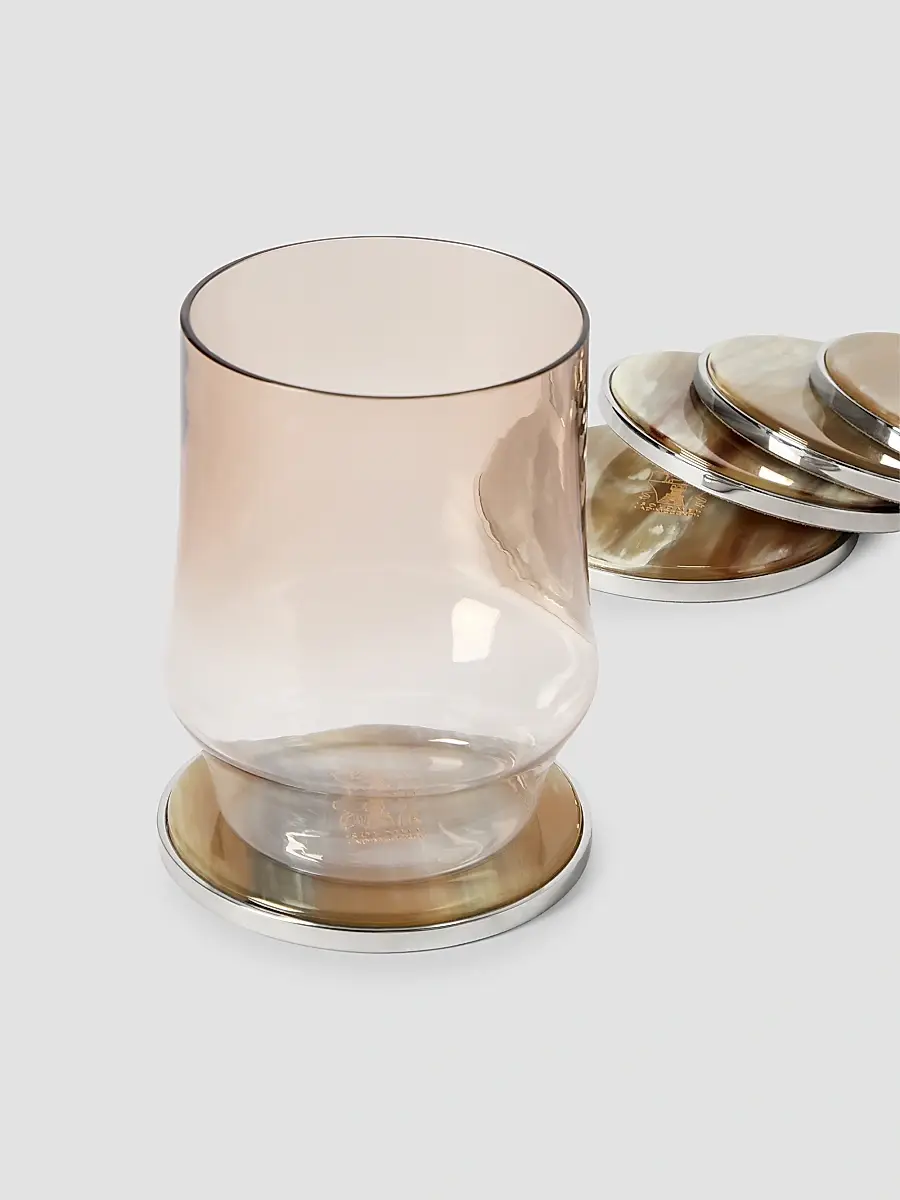 Brunello Cucinelli Six Piece Buffalo Horn Coaster Set | Thumbnail 2