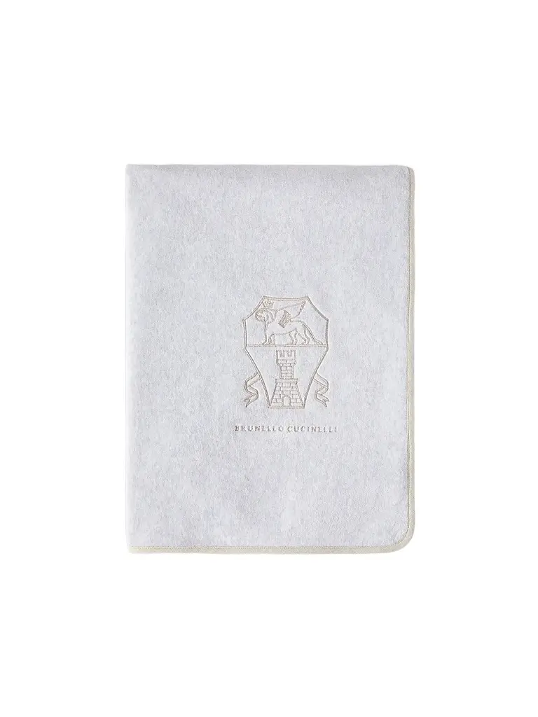 Brunello Cucinelli Cotton Terrycloth Towel with Embroidery | Image 1 Brunello Cucinelli Cotton Terrycloth Towel with Embroidery | Image 1