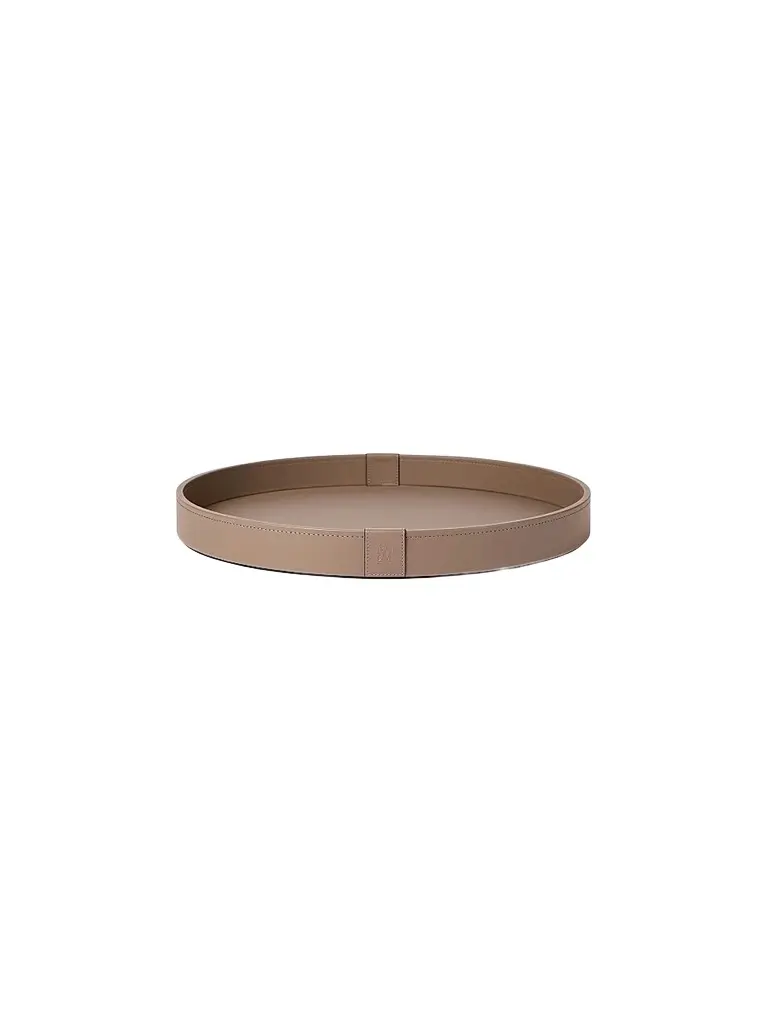 Brunello Cucinelli Wooden Large Tray with Leather Cover | Image 1 Brunello Cucinelli Wooden Large Tray with Leather Cover | Image 1
