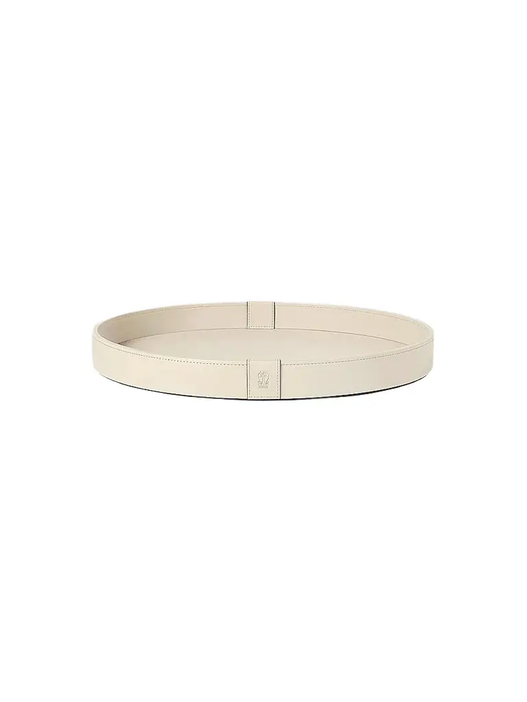 Brunello Cucinelli Wooden Large Tray with Leather Cover | Image 1 Brunello Cucinelli Wooden Large Tray with Leather Cover | Image 1