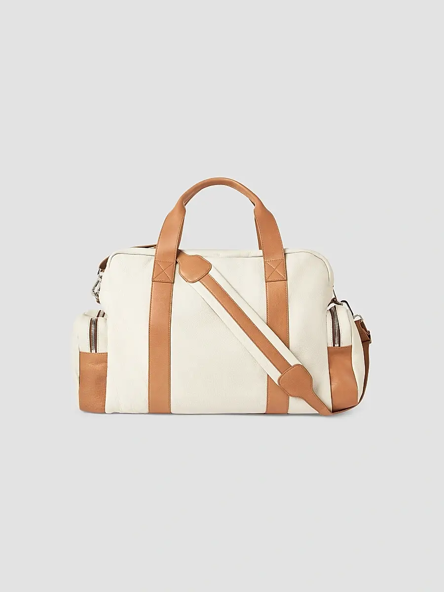Brunello Cucinelli Men's Grained Calfskin Leisure Bag | Thumbnail 2 Brunello Cucinelli Men's Grained Calfskin Leisure Bag | Thumbnail 2